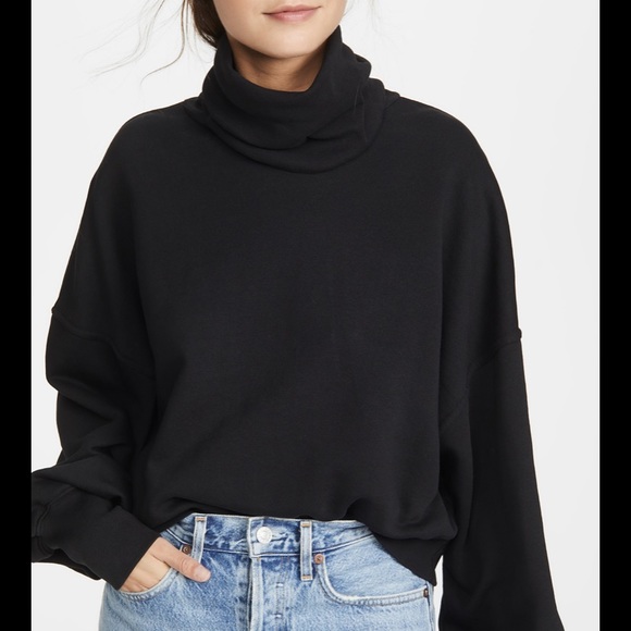 Agolde Balloon Sleeve Turtleneck in Moon Drop - Picture 6 of 7